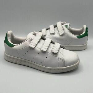 Adidas Stan Smith Strap White Green Retro Shoes - Kids Youth Size 3 (M20607)